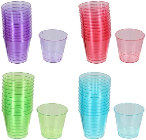 Plastic Luau Shot Glasses