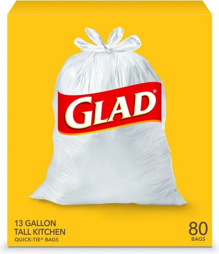 Tall Kitchen Bags, Quick-Tie, 13 Gallon