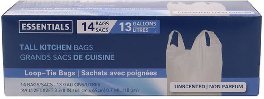 Tall Kitchen Bags, Unscented