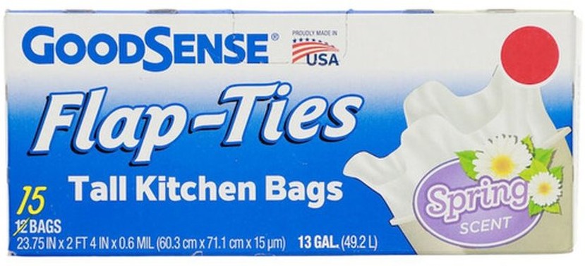 Spring Blossom Flap Tie Tall Kitchen Bags