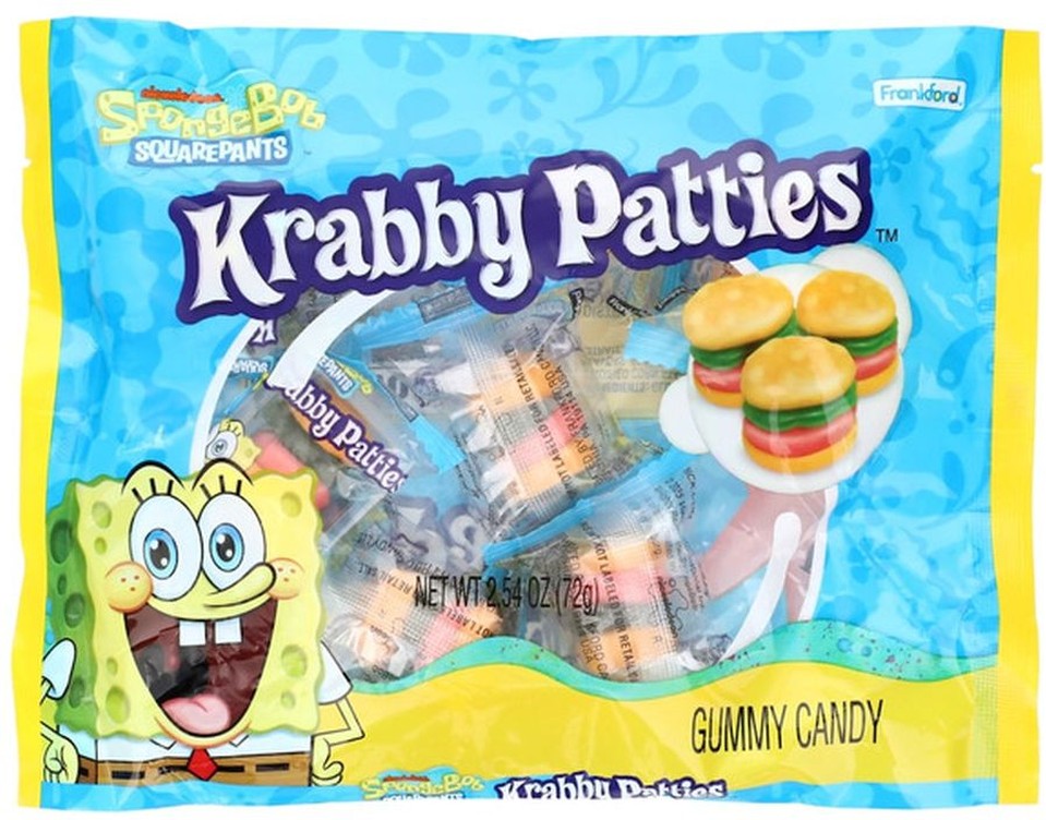 Spongebob Sqaurepants Krabby Patties Gummy Candy
