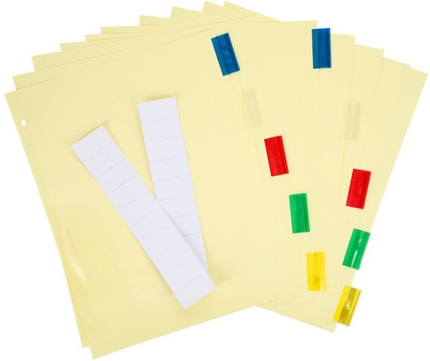 Index Dividers With Color Tabs