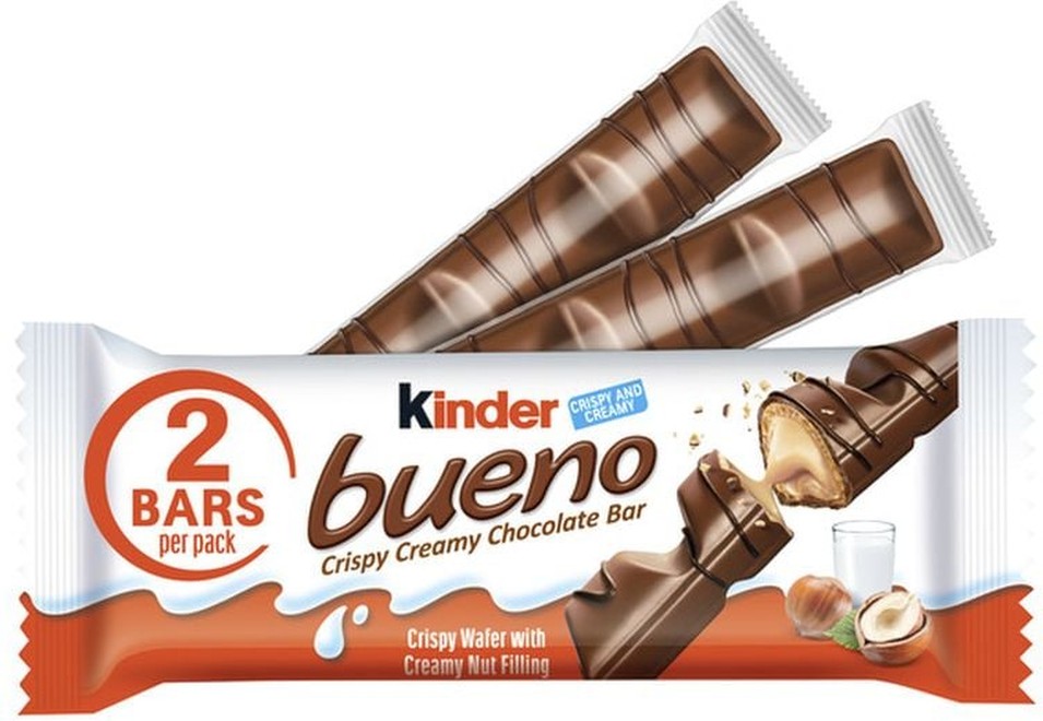 Milk Chocolate and Hazelnut Cream Bar, 2 Bars per Pack