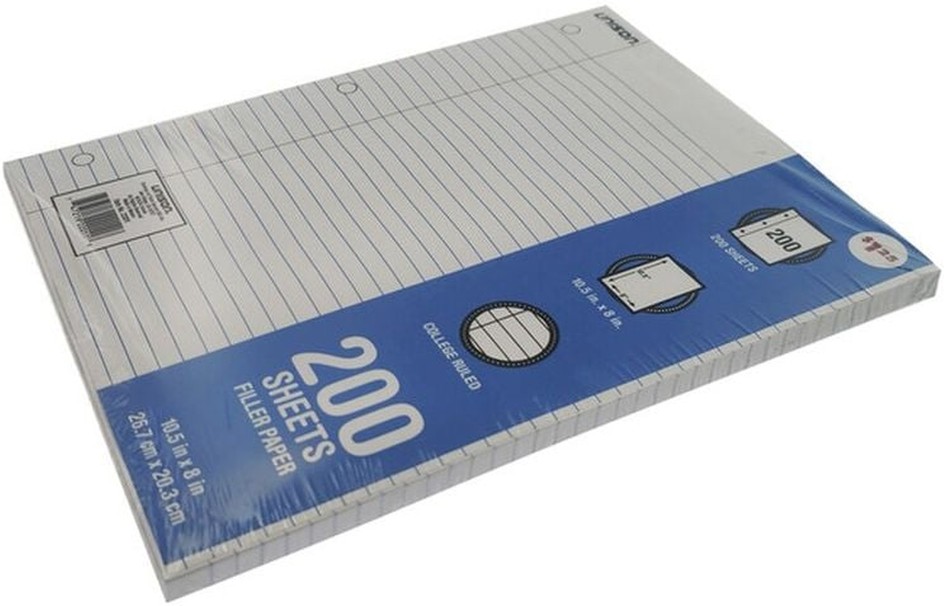 College-Ruled Filler Paper