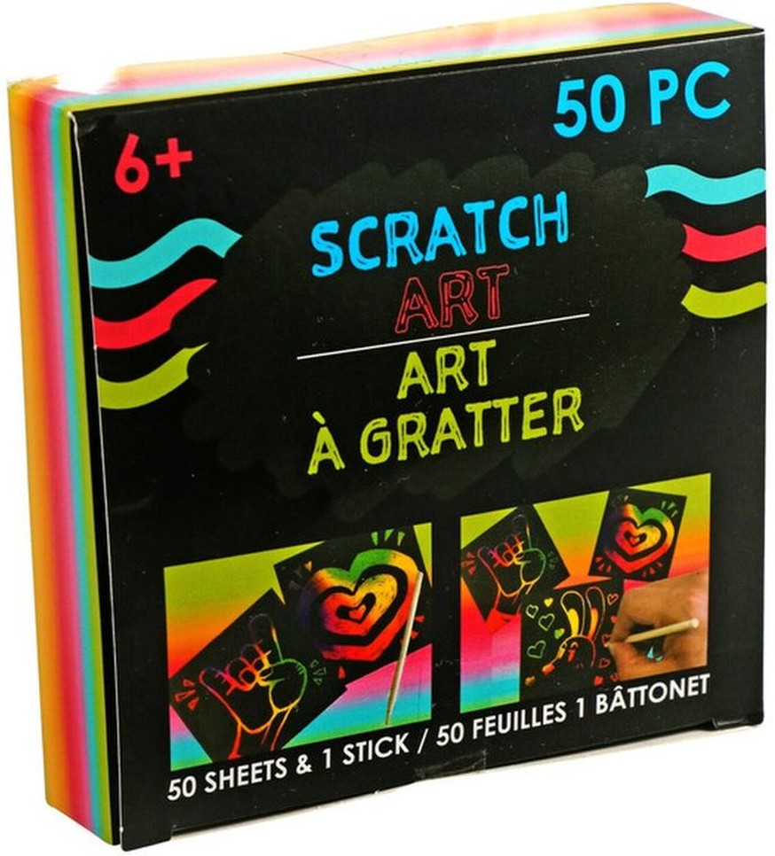50 Sheet Colorful Paper With Drawing Stick