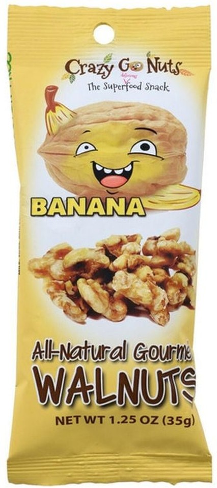 Banana All-natural Gourmet Walnuts The Superfood Snack
