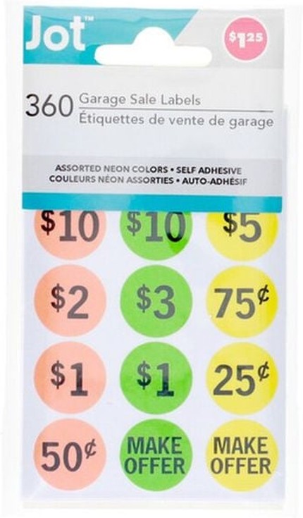 Garage Sale Labels