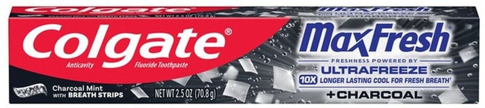 Toothpaste, Fluoride, Anticavity, Charcoal Mint, Box