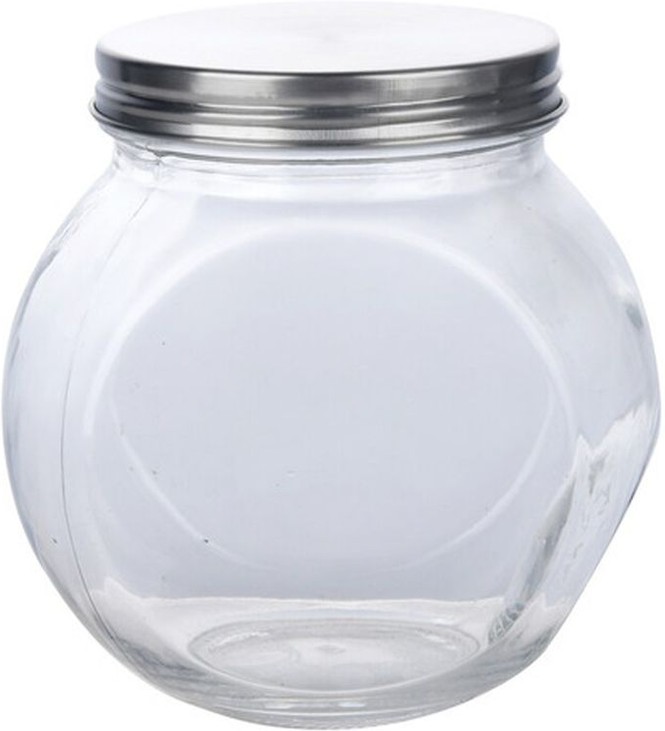 Glass Jar With Metal Lid