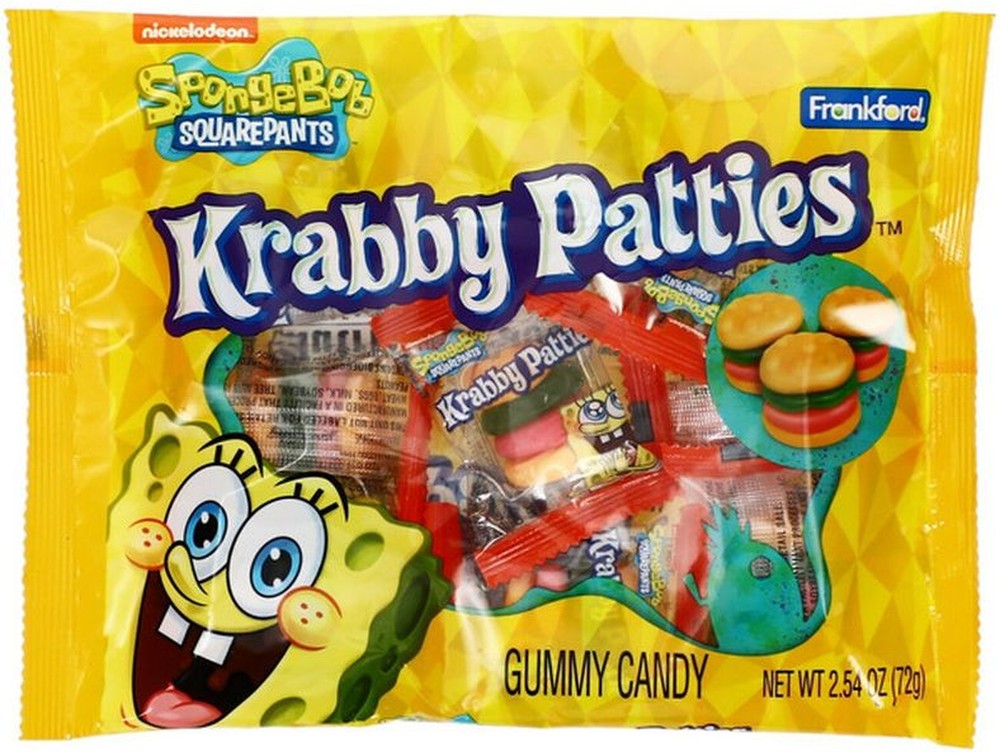 Spongebob Sqaurepants Krabby Patties Gummy Candy
