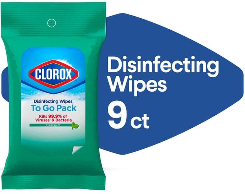 Disinfecting Wipes On The Go, Bleach Free Travel Wipes, Fresh Scent