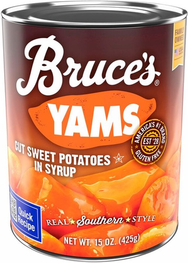 Yams Cut Sweet Potatoes in Syrup
