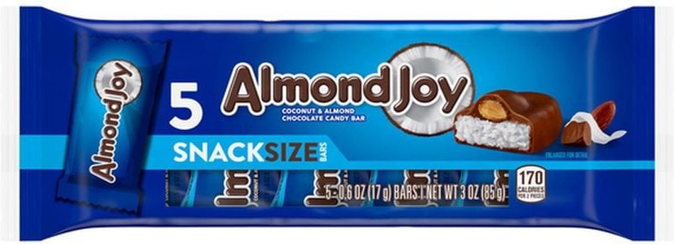 Coconut and Almond Chocolate Snack Size Halloween Candy