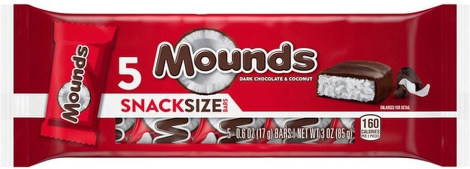 Dark Chocolate and Coconut Snack Size Christmas Candy