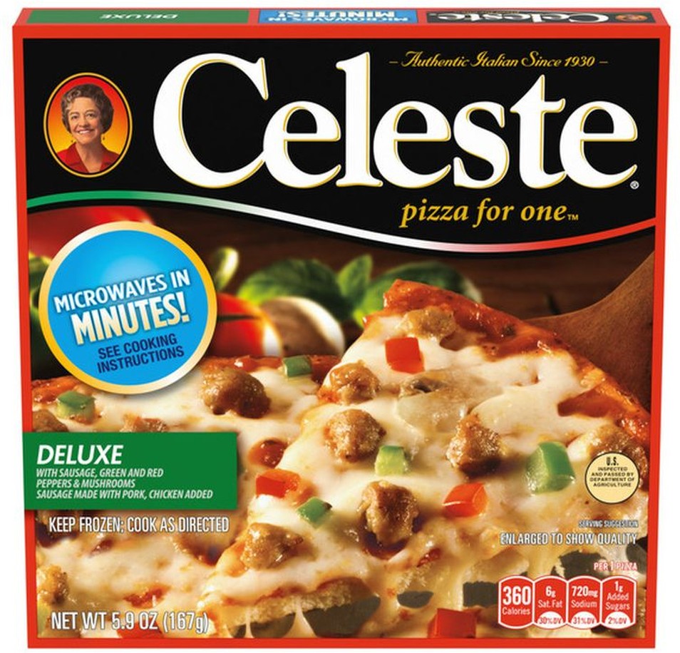 Deluxe Pizza for One, Individual Microwavable Frozen Pizza