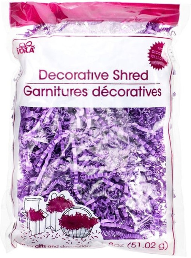 Crinkle Cut Lavender Shredded Paper