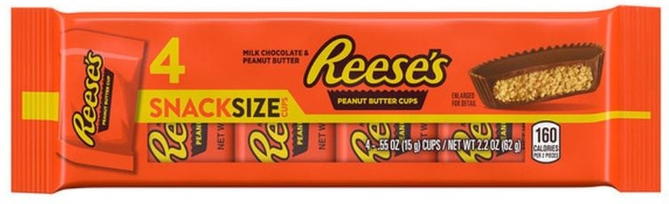 Milk Chocolate Peanut Butter Cups Snack Size Halloween Candy