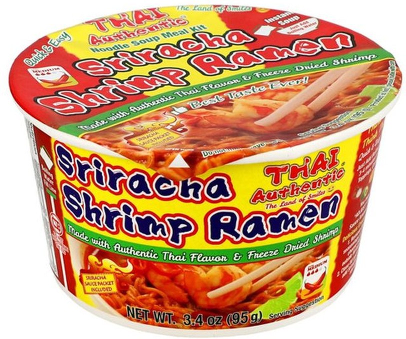 Thai Authentic Sriracha Shrimp Ramen