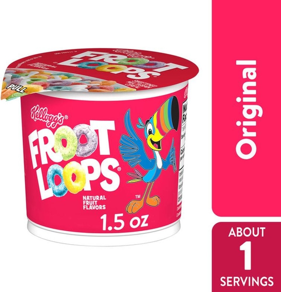 Froot Loops Cold Breakfast Cereal Fruit Flavored Breakfast Snacks with Vitamin C