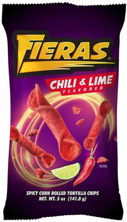 Chili & Lime Spicy Corn Rolled Tortilla Chips
