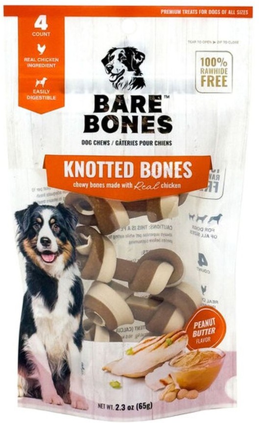 Peanut Butter Bare Knotted Bones