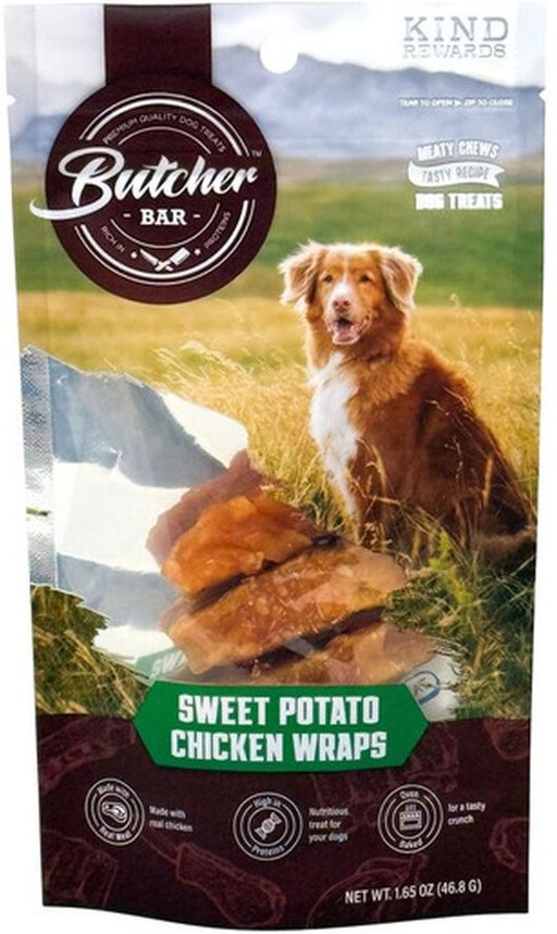 Sweet Potato Chicken Wraps Dog Treats