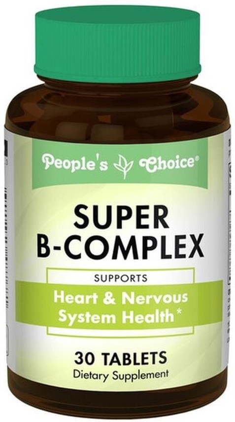 Super B-complex Supports Heart & Nervous System Health Dietary Supplement Tablets