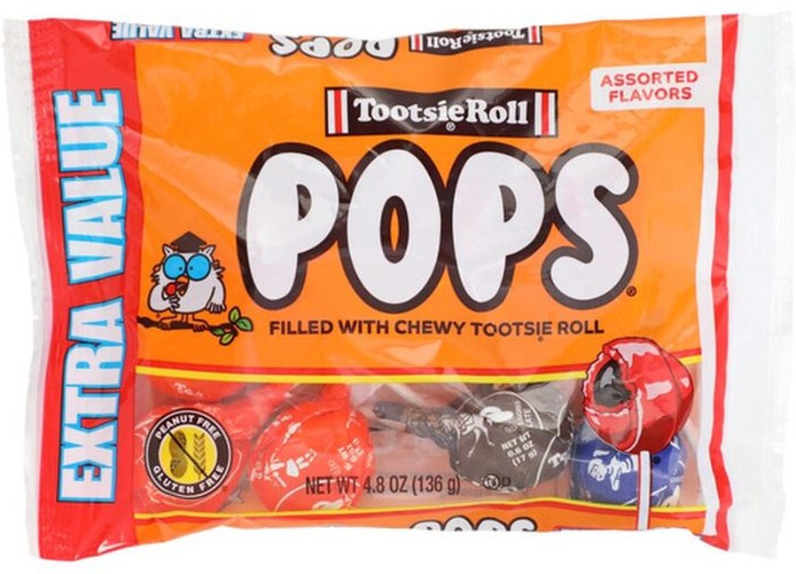Roll Pops Assorted Flavors Filled With Chewy Roll