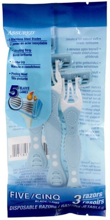 Women's Rubber Five Blade Razor