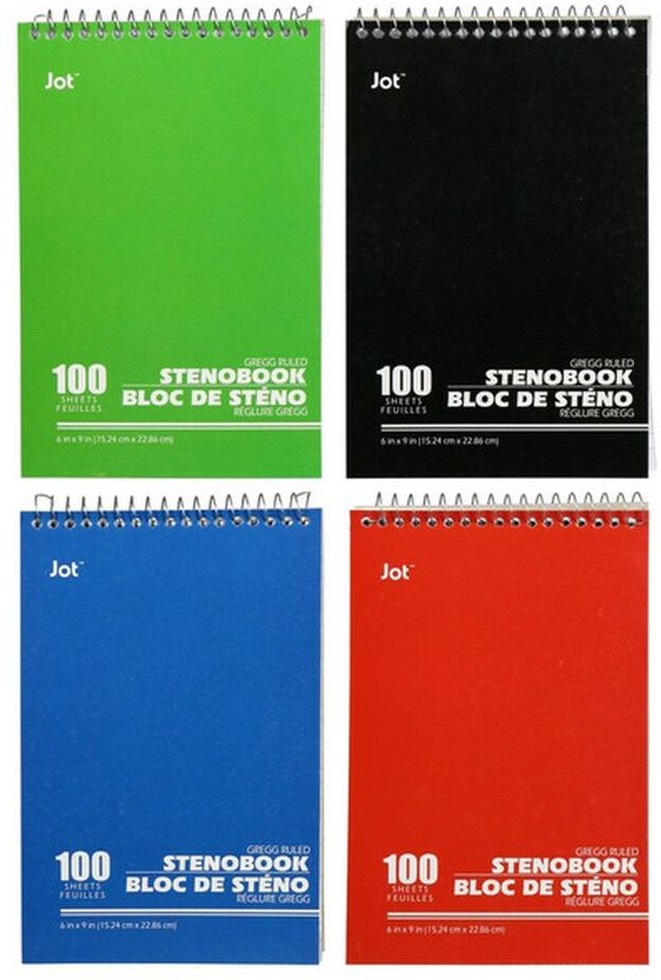 80 Pages Spiral-Bound Steno Books