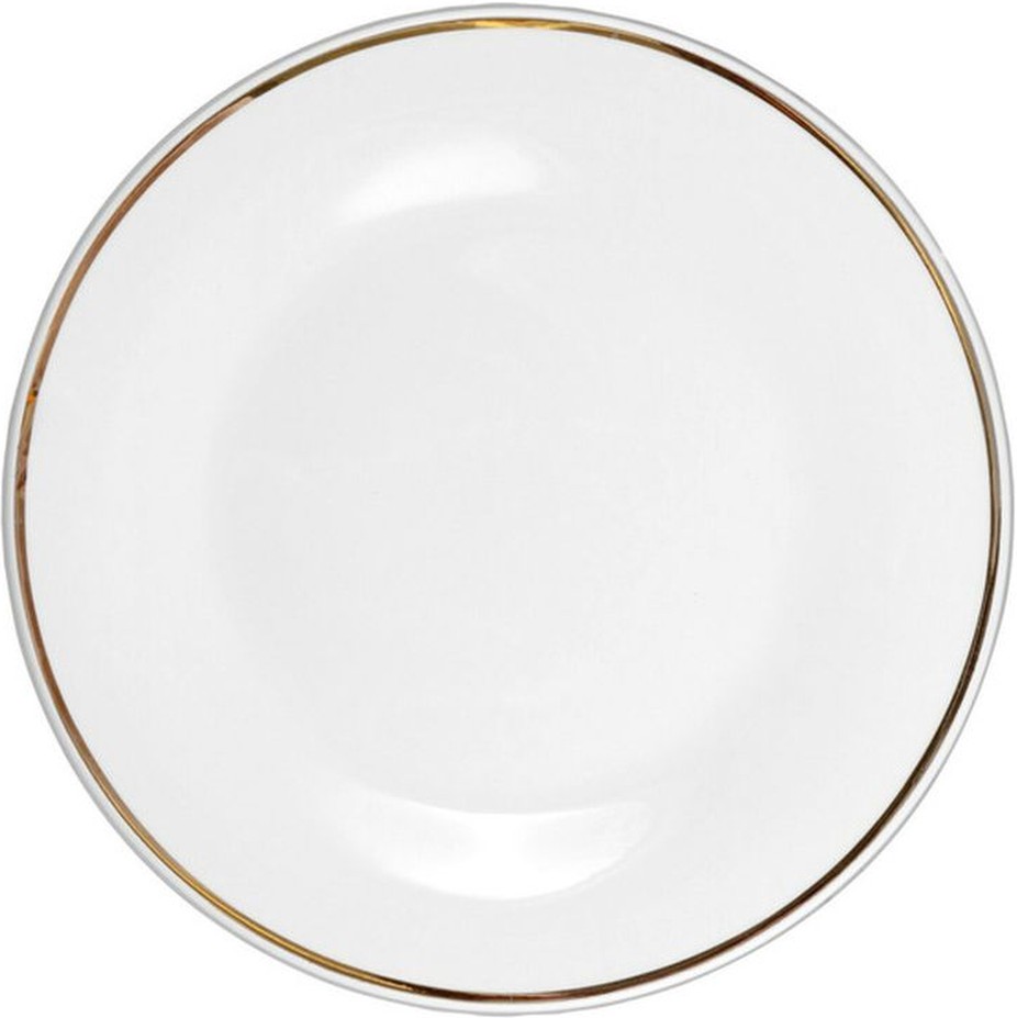 8" Gold Rim Plate