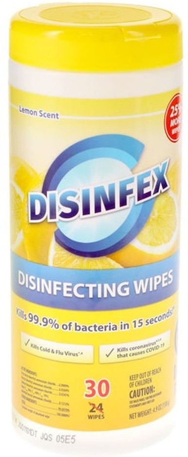 Disinfecting Wipes Lemon Scent Pack