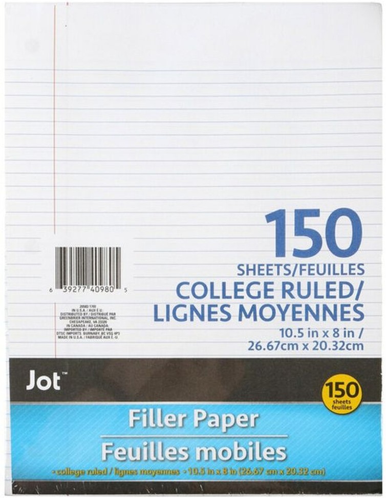 Loose-Leaf College-Ruled Paper