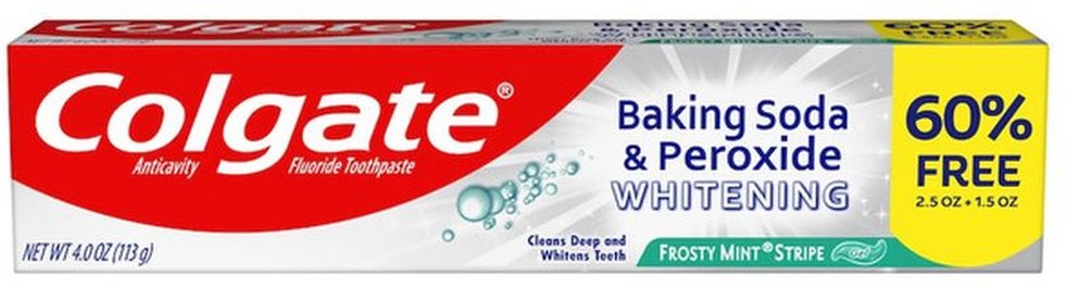 Toothpaste, Anticavity Fluoride, Whitening, Baking Soda & Peroxide