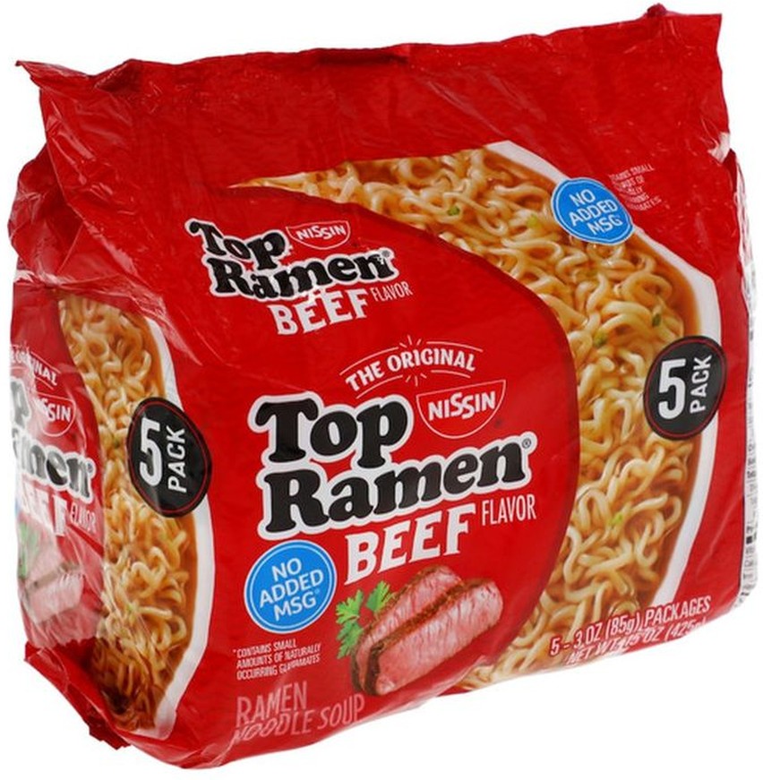 Top Ramen Noodle Soup, Ramen, The Original, Beef