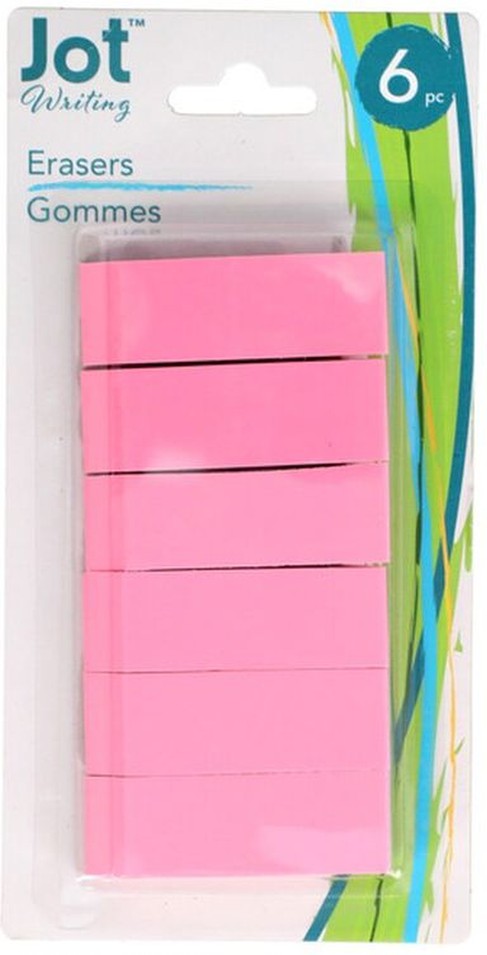Pink Beveled Erasers