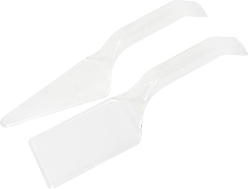 Clear Cake Server Set