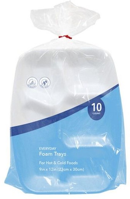 Large Divided Foam Tray