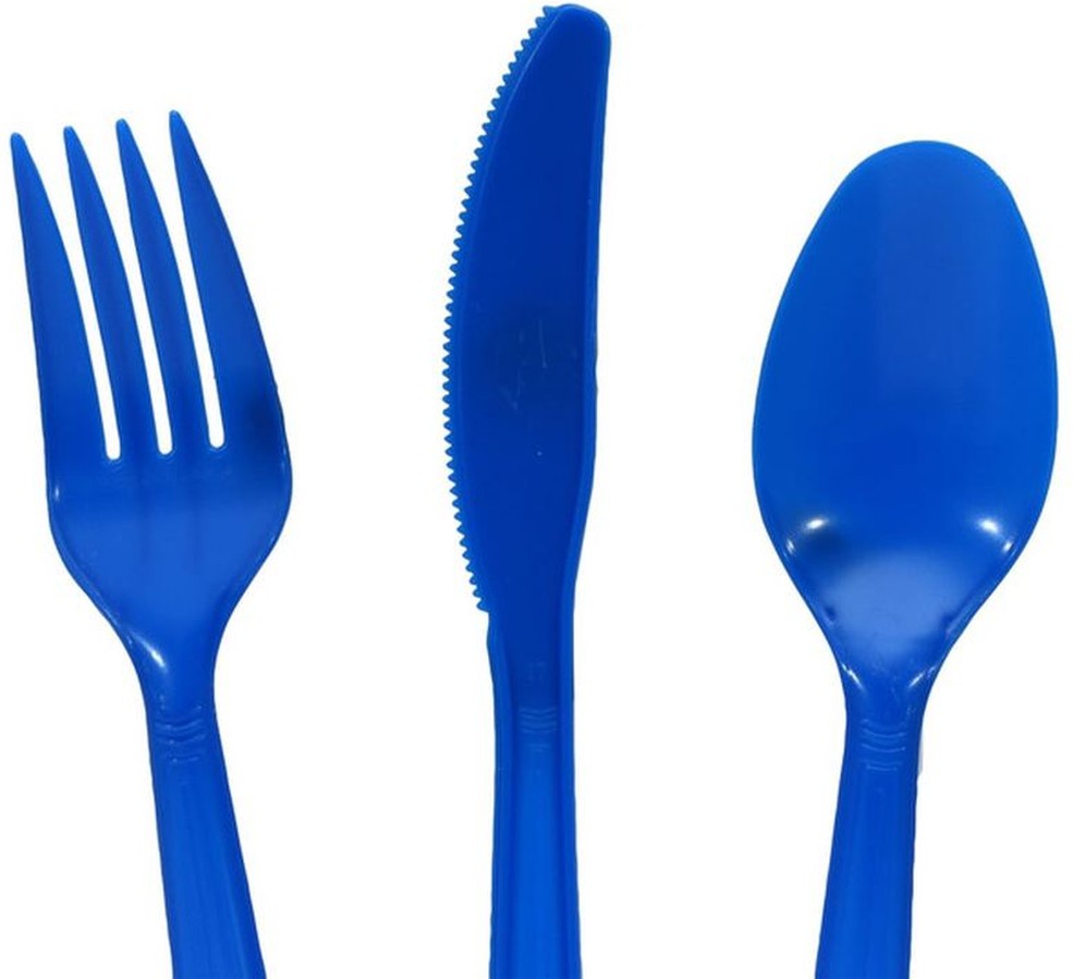 48-Piece Royal Blue Cutlery Assortment
