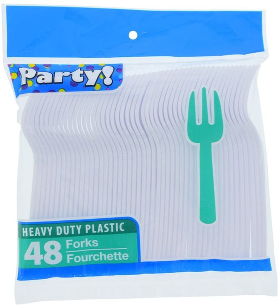 White Cutlery Forks