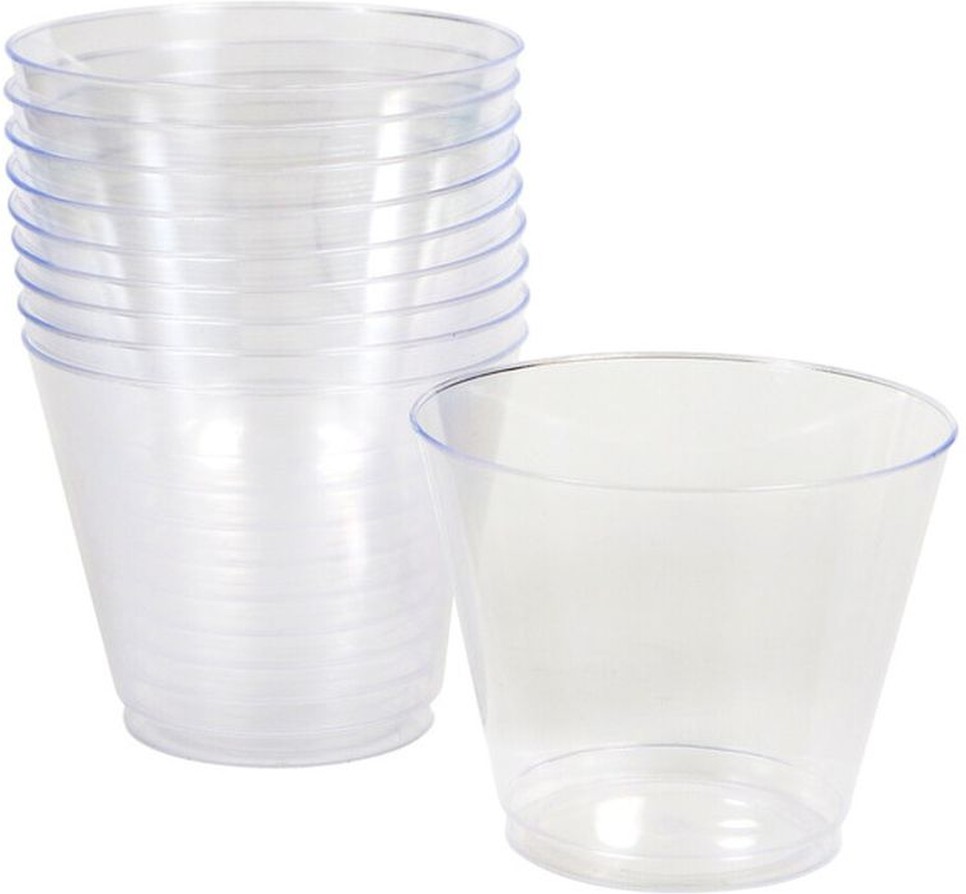 10 Pack Plastic Tumblers