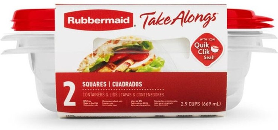 2.9 Cups Containers + Lids