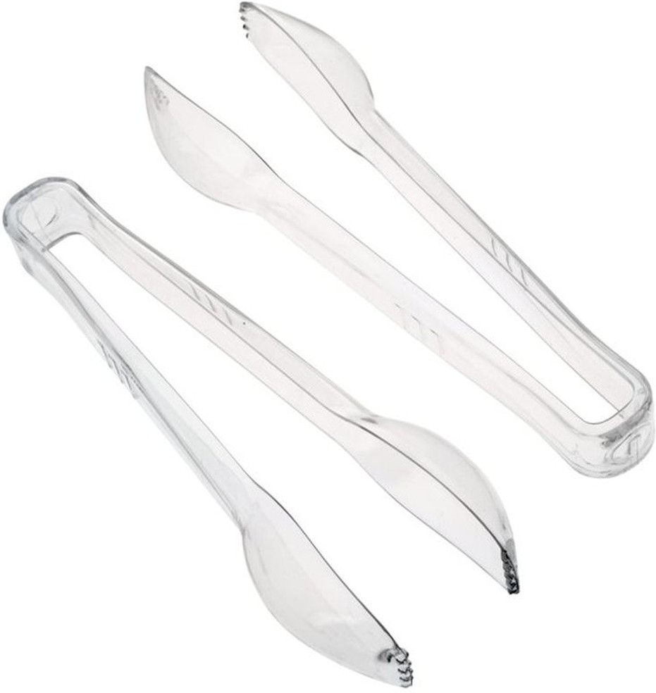 6" Tongs Clear