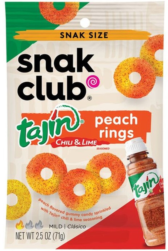 Peach Rings, Tajin Chili & Lime Seasoned, Mild, Snak Size
