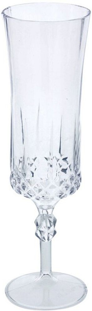 8 Ounce Unbreakable Arcoroc Look Cut Crystal Champagne Glass Flutes