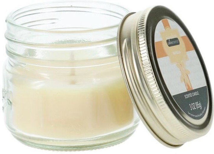 Vanilla Scented Mason Jar Candles
