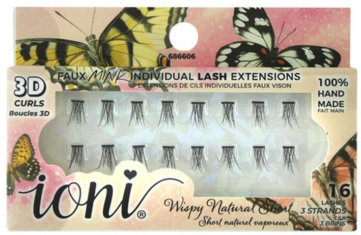 3 Strain Natural Short Faux Mink Individual Lash Extensions