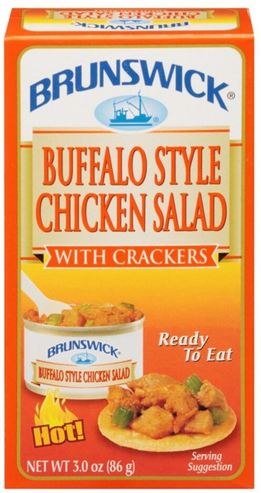 Chicken Salad, with Crackers, Buffalo Style, Hot