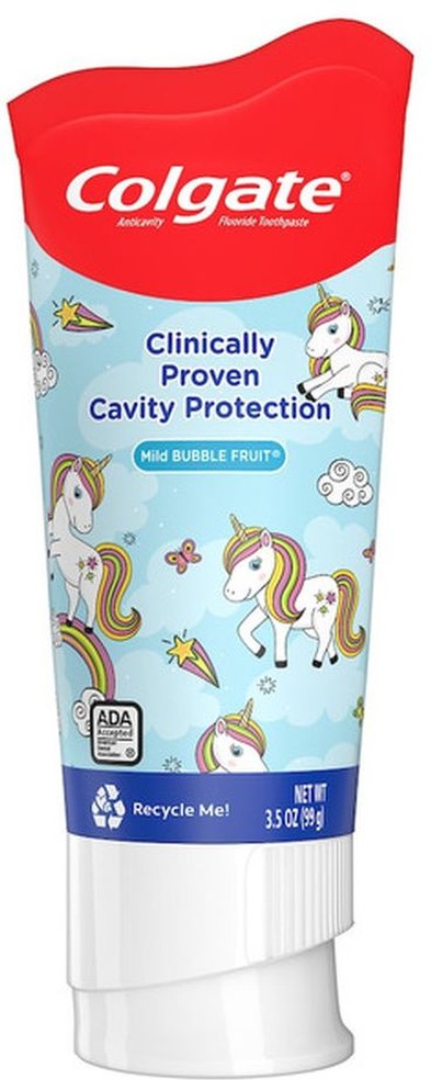 Mild Bubble Fruit Cavity & Enamel Protection Anticavity Fluoride Toothpaste