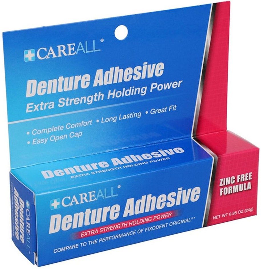 Denture Adhesive Zinc Free Formula Extra Strength Holding Power